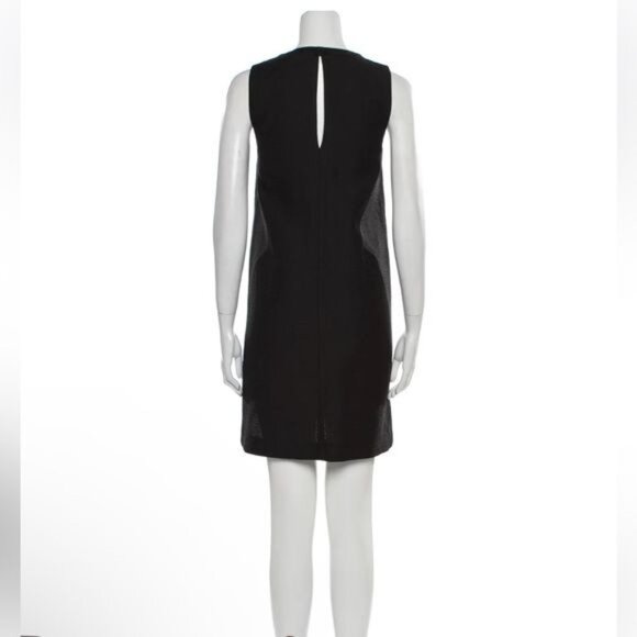 Robert Rodriguez shift mini dress/tunic Black Sleeveless Silver Side Zippers 6 - Picture 8 of 11